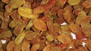 Raisins, dried, golden